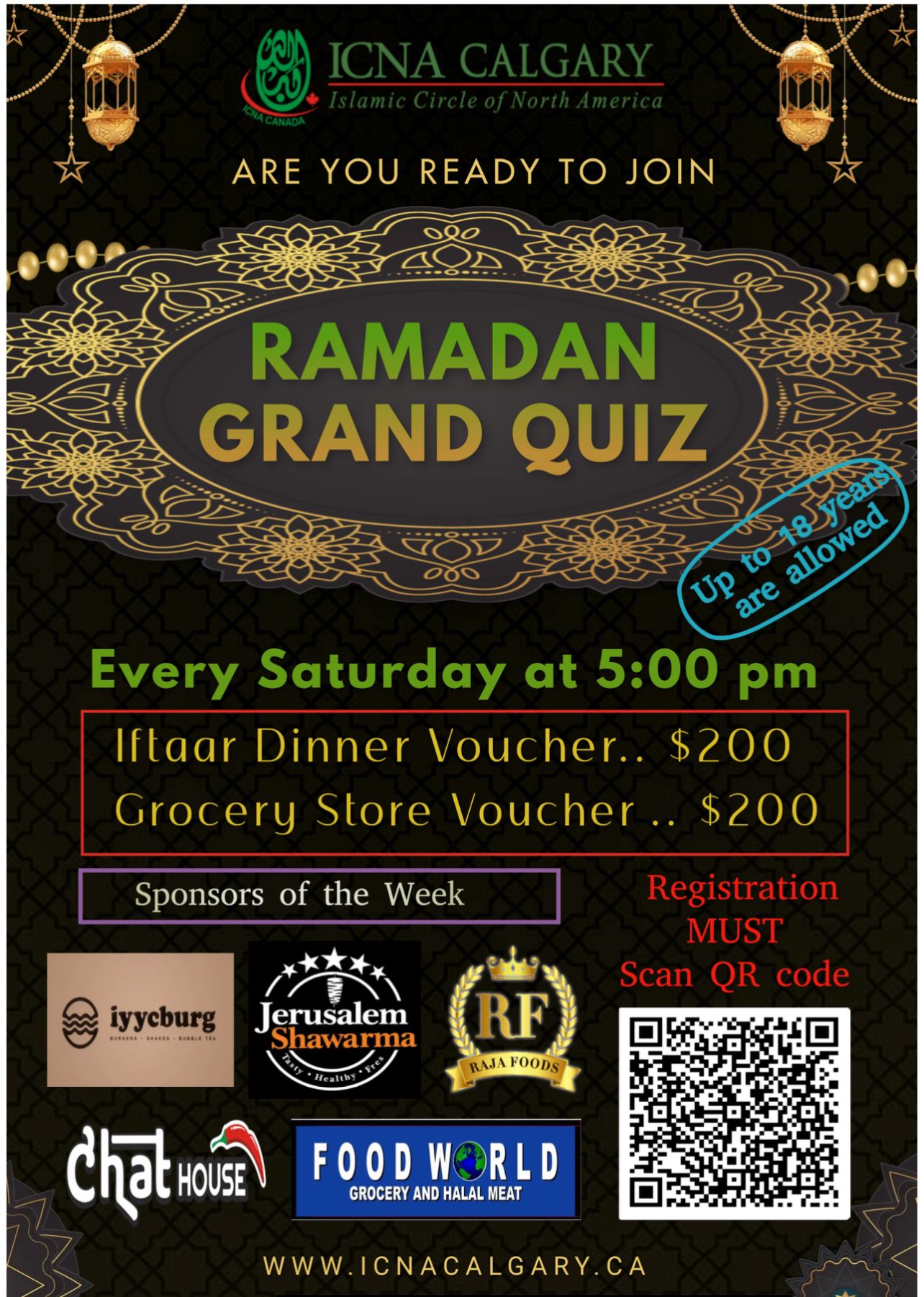 ICNA Calgary Ramadan Quiz for Kids